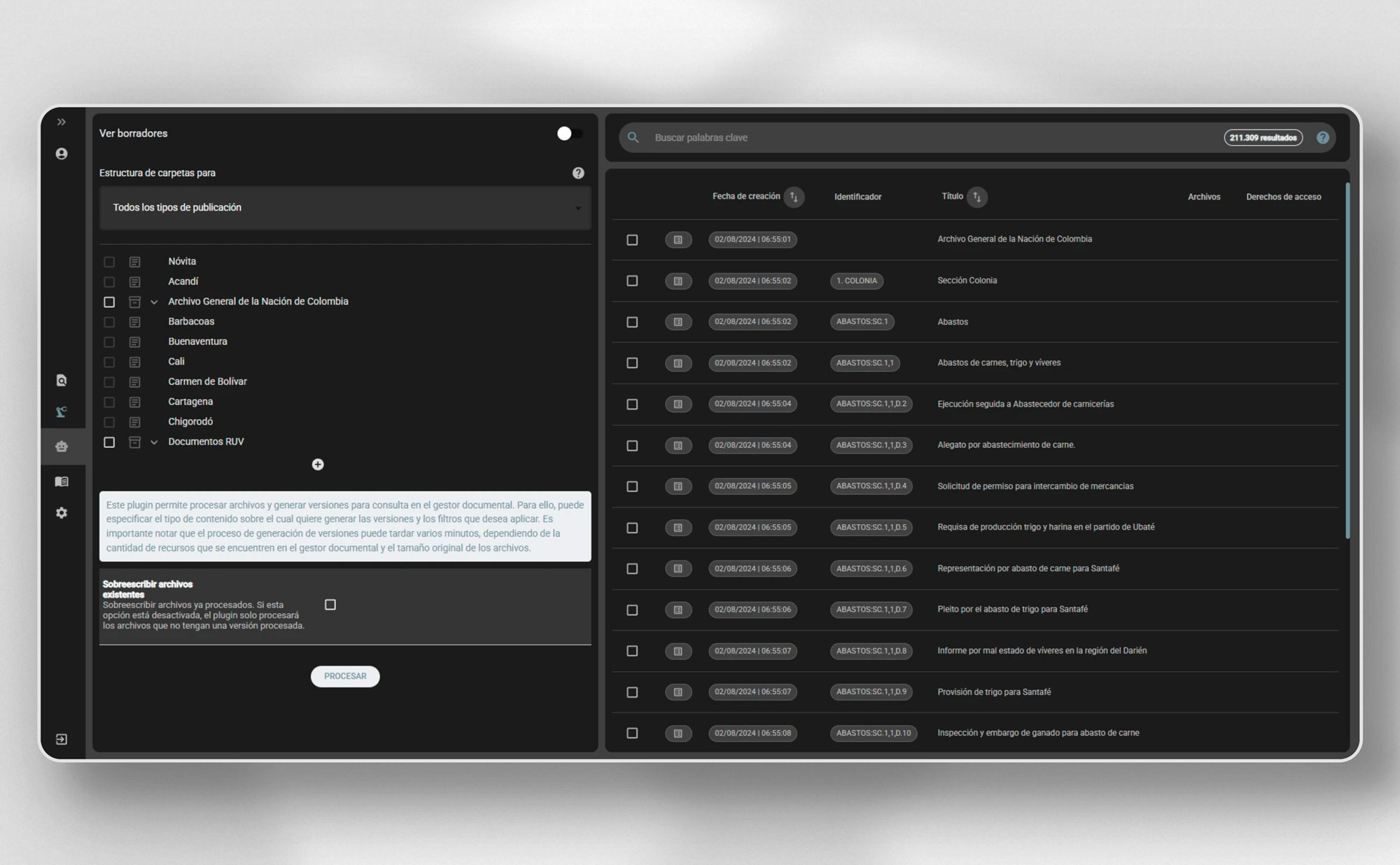 You can create Python processings and integrate them into ArchiHUB to apply them massively or individually to your documents