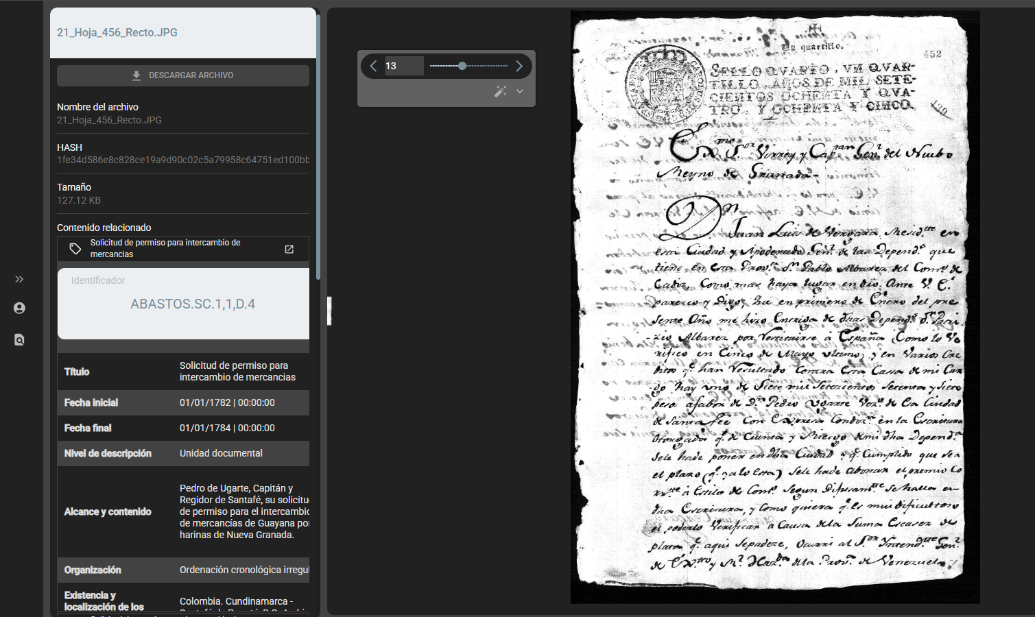 Optimized for historical files and institutional documents